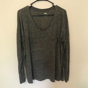 Charcoal boyfriend shirt